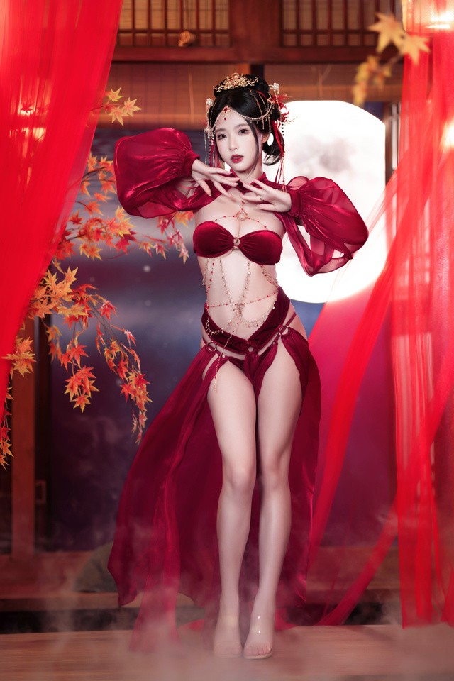 清水由乃《月下舞姬》国风cos全解析！霓裳羽衣+暗夜精灵双风格惊艳出圈 [58P-1.05GB]