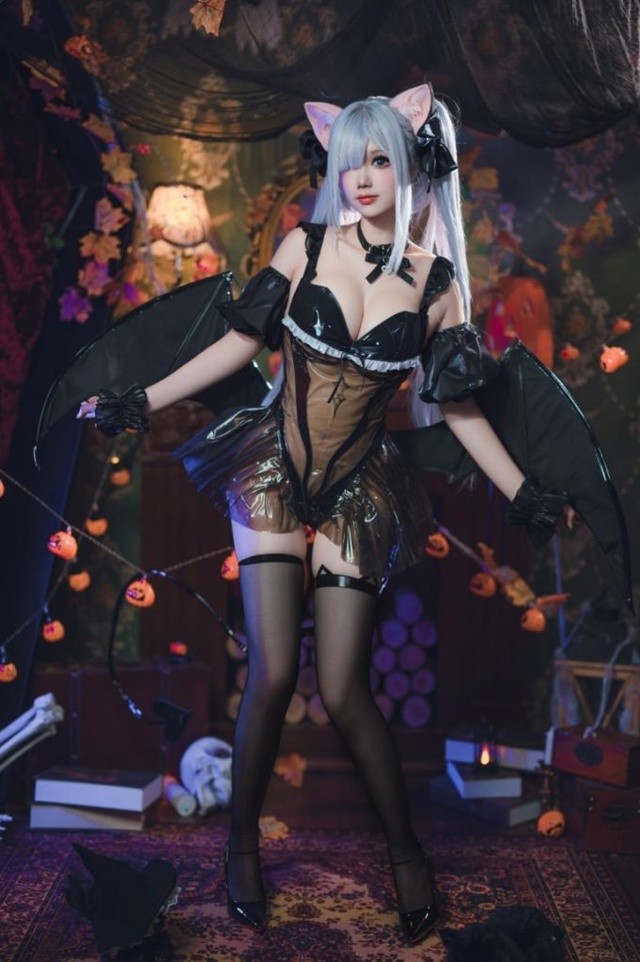 雪晴Astra万圣节双面雅努斯cos 暗黑萝莉与哥特天使双造型全解读 [62P7V-1.83GB]