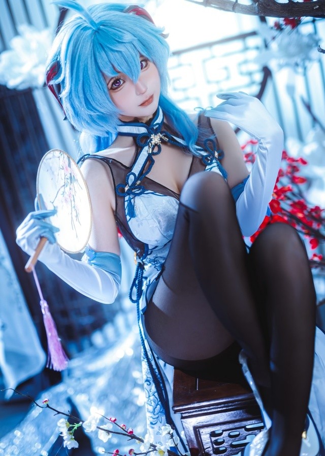 蠢沫沫《原神》甘雨旗袍神还原！温柔秘书风COS细节全解析 [27P-175MB]