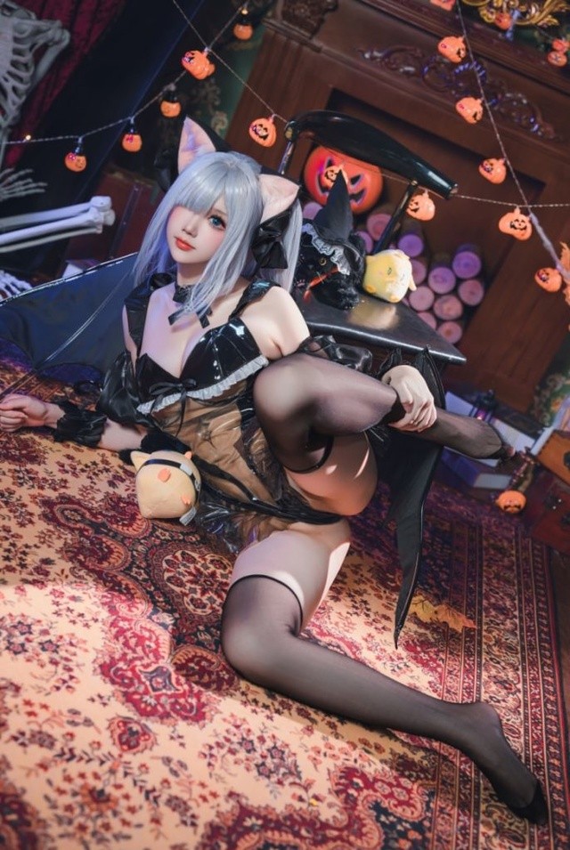 雪晴Astra万圣节双面雅努斯cos 暗黑萝莉与哥特天使双造型全解读 [62P7V-1.83GB]