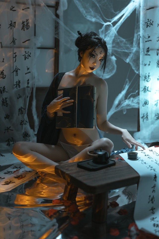 杏仁曲奇演绎黑神话：悟空四妹 灵气蜘蛛精cos全解析 [50P-1.48GB]